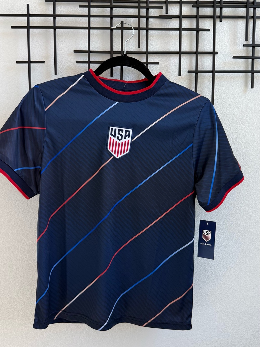 USA Soccer Jersey Youth Large 14-16 Official Team USA Shirt NWT World Cup
